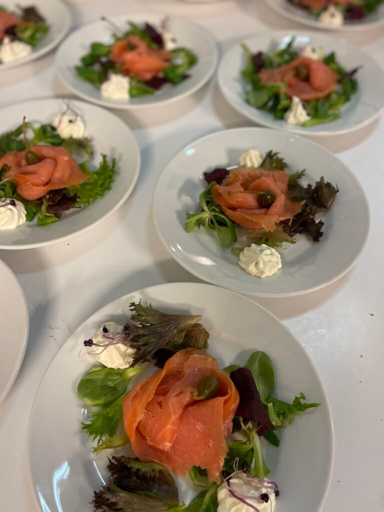 entrées au saumon