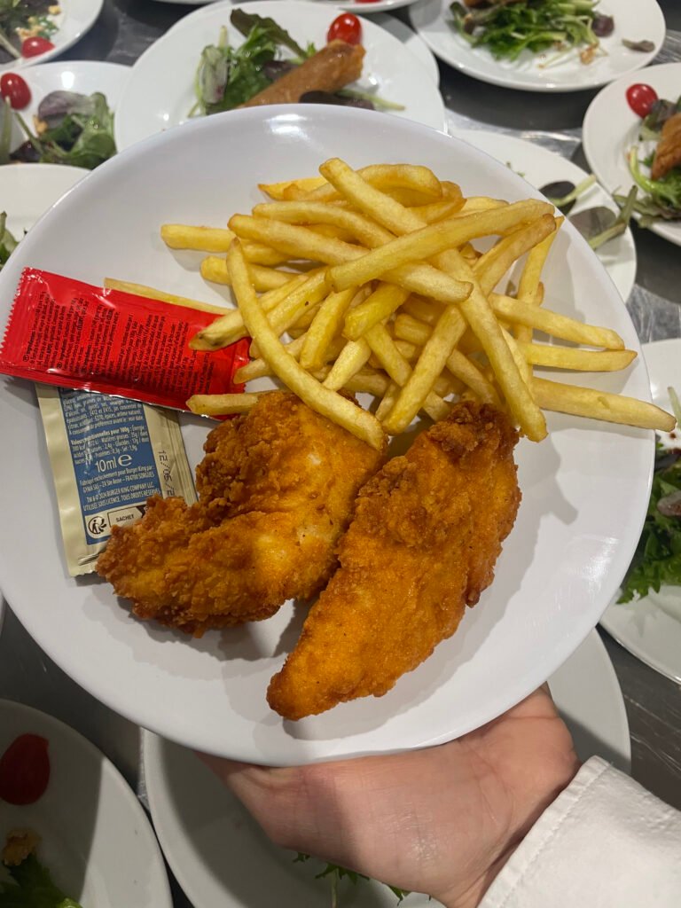 menu enfant tenders frites