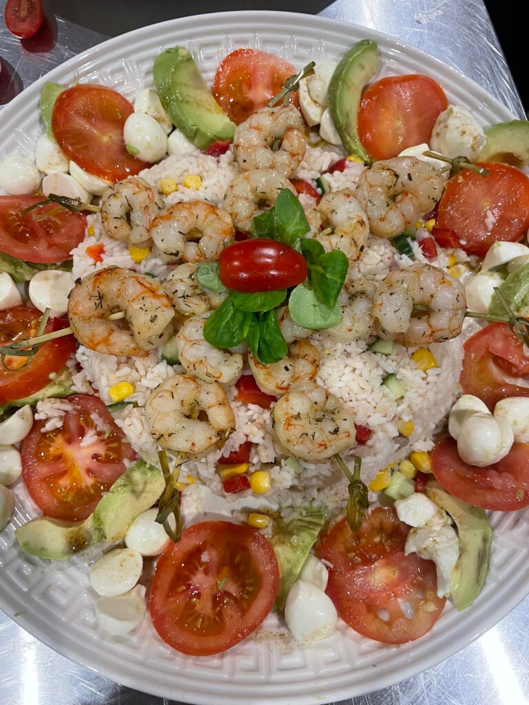 salade composée crevettes